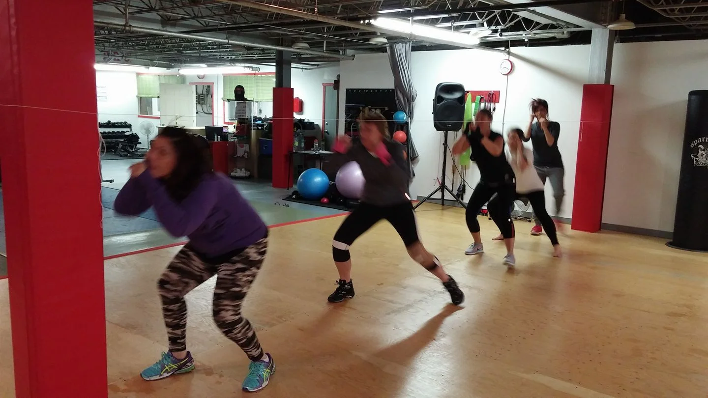 V-Fit P.R.O. Women only kickboxing class